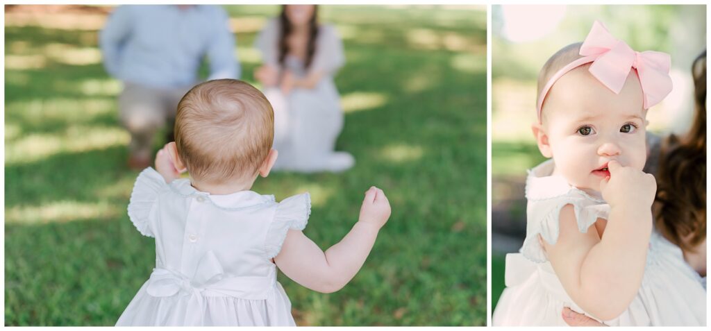 Baton Rouge Newborn Photographer - details on little girls hair and face